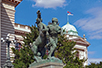 Sculpture ”Black Horses at Play” before the House of National Parliament in Belgrade (Photo: Aleksandar Ćosić)